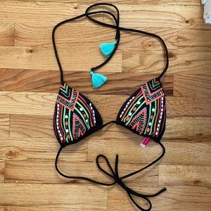 Victoria’s Secret embroidered Bikini Top